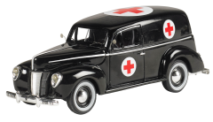 MTH444 - Voiture ambulance FORD Panel de 1940 noire