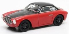 MTX31309-011 - Voiture coupé sportif FIAT Moretti 750 Grand Sport de 1954 couleur rouge à toit noir