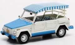 MTX32105-041 - Voiture découvrable bachée VOLKSWAGEN Thing Acapulco Edition 1979 couleur blanche et bleue