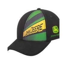 MCL201916011 - Casquette de baseball de couleur noire avec l'inscription imprimée JOHN DEERE