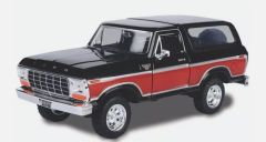 MMX79371BK - Voiture de 1978 couleur rouge et Noir – FORD Bronco HardTop