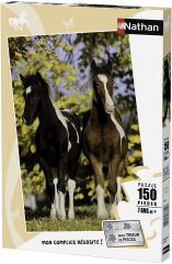 NAT868049 - Puzzle de 150 Pièces Charmants poulains