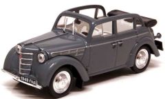 NAS110B - Voiture cabriolet MOSKVITCH 400-420 couleur grise capote ouverte