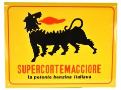 Plaque métallique de décoration aux couleurs SUPERCORTEMAGGIIORE de dimension 33x26 cm