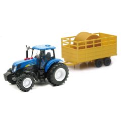 NEW01956 - Tracteur NEW HOLLAND T7070 avec Bétaillère 2 Essieux