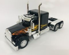 NEW10641N - SANS BOÎTE- Camion solo de Couleur Noir - KENWORTH