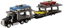 NEW15215 - Camion porte voitures - KENWORTH avec 3 véhicules vintage