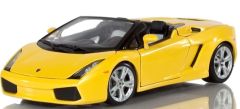 NEW19213H - Voiture cabriolet sportive LAMBORGHINI Gallardo Spyder couleur jaune