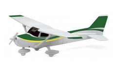 NEW20663 - Avion de couleur Blanc, Vert et Jaune avec roue - CESSNA 172 Shyhawk