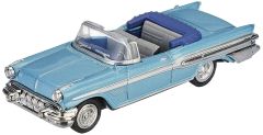 NEW48013P - Voiture cabriolet PONTIAC Bonneville de 1957 couleur bleu