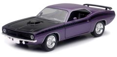 NEW51393G - Voiture coupé de couleur Violet et Noir - PLYMOUTH Cuda 1970