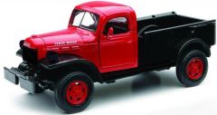 NEW54283C - Voiture utilitaire pick-up DODGE Power Wagon couleur rouge à caisse noire