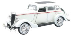 NEW55213 - Voiture berline de 1934 couleur Blanche - FORD Deluxe Fordor