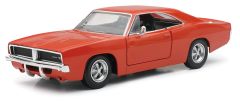 NEW71893 - Voiture sportive américaine DODGE Charger R/T de 1969 de couleur rouge