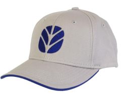 Casquette de couleur grise logo bleu NEW HOLLAND
