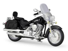 MST18-YAMZW - Moto de 2001 noire - YAMAHA Road Star Silverado
