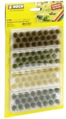 NOC07008 - Set de touffes d'herbes XL 12mm - 92 - de couleur Vert, brun et jaune