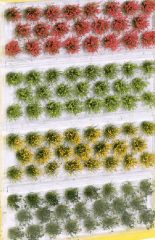 NOC07010 - 92 touffres d'herbes fleuries hauteur 12 mm