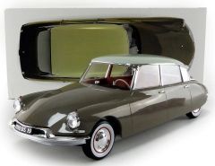 NOREV121562 - Voiture berline CITROEN DS19 de 1959 couleur marron glacé à toit blanc