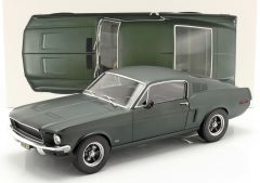 NOREV122702 - Voiture sportive FORD Mustang Fastback de 1968 de couleur verte satin métallisée