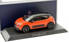 NOREV155266 - Voiture berline CITROEN  C3 de 2016 Power couleur orange à toit noir