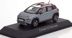 NOREV155328 - Voiture CITROEN C3 Aircross de 2017 de couleur grise à toit ouvrant blanc