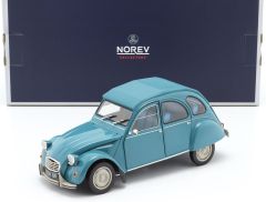 NOREV181492 - Voiture découvrable CITROEN 2CV 6 Club de 1982 de couleur bleue lagune