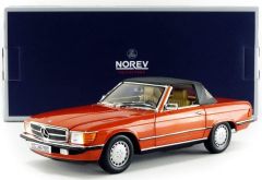 NOREV183467 - Voiture cabriolet MERCEDES 300 SL de 1986 de couleur orange