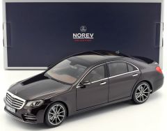 NOREV183483 - Voiture berline de luxe MERCEDES Class S AMG Line couleur noire ruby métallisé de 2018