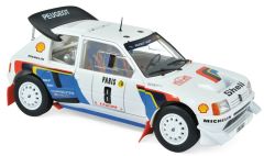 NOREV184862 - Voiture du rallye de Monté Carlo de 1986 PEUGEOT 205 T16 n°8 équipage B.Saby-J.F.Fauchille
