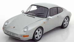 NOREV187591 - Voiture PORSCHE 911 Carrera Coupé de 1993 couleur gris argent éditée à 1000 unités