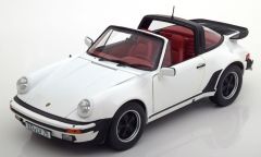 NOREV187660 - Voiture cabriolet PORSCHE 911 Turbo Targa 1987 couleur blanc avec capote retirable