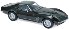 NOREV189030 - Voiture sportive CHEVROLET Corvette de 1969 de couleur verte métallisée sombre
