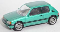 NOREV310517 - Voiture sportive PEUGEOT 205 GTi Griffe de 1990 de couleur verte métallisée