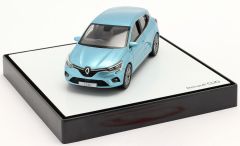 NOREV40637 - Voiture berline RENAULT Clio phase 5 de 2019 de couleur bleue métallisée version boite constructeur