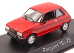 NOREV471403 - Voiture sportive PEUGEOT 104 ZS de 1979 couleur  rouge