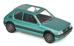 NOREV471717 - Voiture sportive PEUGEOT 205 GTi de 1986 de couleur verte métallisée