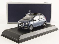 NOREV471801 - Voiture citadine PEUGEOT 108 Top Collection de 2017  de couleur bleue
