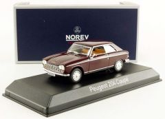 NOREV472403 - Voiture coupé PEUGEOT 204 de 1967 couleur marron