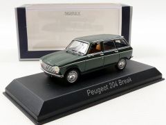 NOREV472450 - Voiture break familiale PEUGEOT 204 de 1969 couleur verte