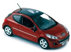 NOREV472792 - Voiture berline PEUGEOT 207 de 2009 de couleur rouge