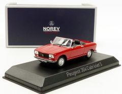 NOREV473412 - Voiture cabriolet PEUGEOT 304 S couleur rouge de 1974