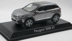NOREV473888 - Voiture PEUGEOT 3008 GTde  2016 de couleur gris platinium