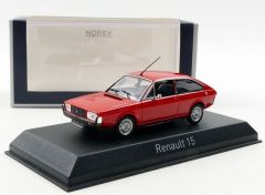 NOREV511504 - Voiture berline RENAULT 15 TL couleur rouge de 1976