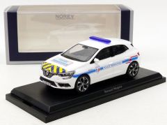 NOREV517724 - Voiture de la police municipale RENAULT Megane de 2016 avec sur le devant des bandes noires et jaunes