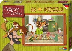 NORI606031342 - Puzzle du dessin animé Pettersson & Findus - Findus et ses amis 48 Pièces Dimensions : 24 x 18 cm