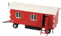 NZG505/10 - Roulotte de chantier 2 essieux couleur rouge