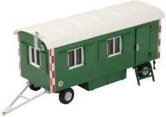 Roulotte de chantier 2 essieux couleur verte