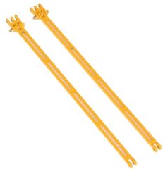 NZG8434 - 2 accessoires pour grue LIEBHERR LR1600/2 tiges miniatures 6m couleur jaune