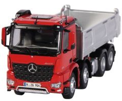 NZG904/10 - Camion 8x4 benne Meiller MERCEDES Arocs couleur rouge